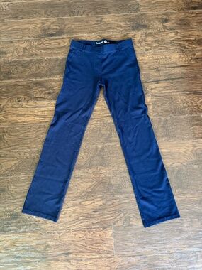 Betabrand Dark Blue Straight Leg Dress Pant Yoga Pants Size M